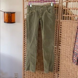 Tag jeans green Corduroy